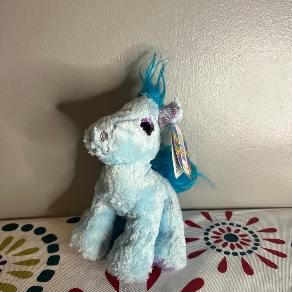 NWT Winkeez Enchanted HARPER THE BLUE UNICORN